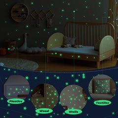 Patterned Yiifell wall decals decorating a kid's room and ceiling