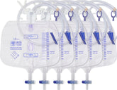 Yiisin 5pcs catheter bag with 2000ml capacity for extended use.