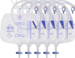 Yiisin 5pcs catheter bag with 2000ml capacity for extended use.