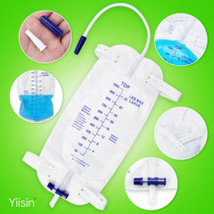 Yiisin kink-resistant extension tube illustration showing leak-resistant design.