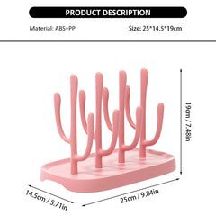 YilulvDeng pink rack with detachable design for easy travel and cleaning.