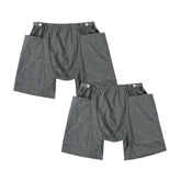 YingXue 2Pack urine bag pants, front view showing discreet daily wear and pocket layout.