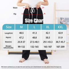 YingXue leg bag pants with magic-tape waist for secure fit.