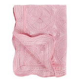 YIQIGO embossed cotton quilt pink for cozy crib comfort.