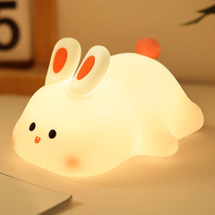 YISUN Bunny Night Light glowing softly for peaceful nursery ambience