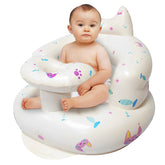 YiYunun UpSeat inflatable baby seat—front view showing ergonomic backrest and head support.