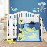 YJM dinosaur crib bedding quilt adds cozy color to baby's nursery