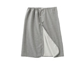 Yodilala diaper skirt grey XL, front view, soft cotton for quiet nights