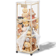 YOFIT 56-inch toy organizer with wheels for easy playroom cleanup.