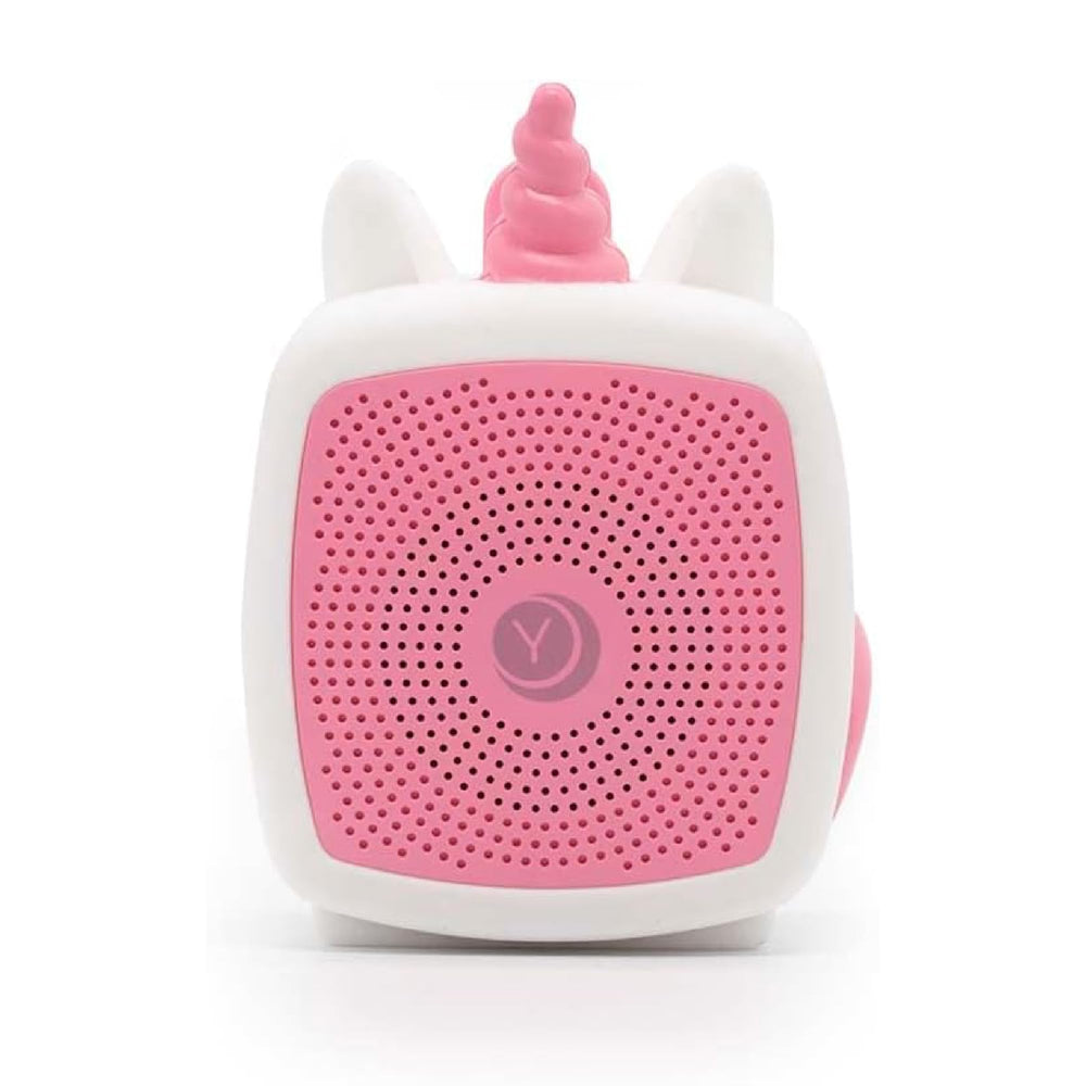 Yogasleep Pocket Baby Soother Unicorn helps travel sleep with gentle masking.
