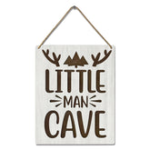 YOHIYE Rustic Deer Forest Sign wall art for boys' nursery, cozy farmhouse charm.