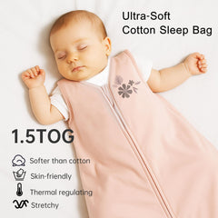 YOHKOH sleep sack zipper detail enables quick diaper changes