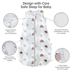 YOHKOH sleeveless sleep sack promotes airflow and reduces overheating