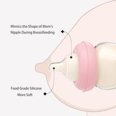 YOHKOH wide-neck with mushroom cap for easy filling and cleaning.