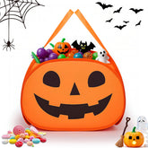 YOHOOLYO 95L pumpkin basket front view shows ample space for candy collection.