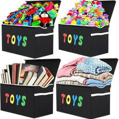 YOLOXO Toy Box Chest extra-large dimensions fit bulky stuffed animals.