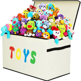 YOLOXO Toy Box Chest with lid closed for durable kids’ toy storage.
