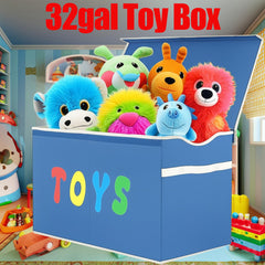 YOLOXO sturdy linen fabric toy box chest for durability and daily use