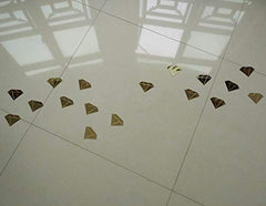 YongPan diamonds acrylic mirror wall sticker in gold for bathroom or kitchen ambiance