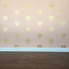 YongPan diamonds acrylic mirror wall sticker in gold bedroom sparkle