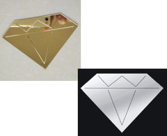 YongPan diamonds acrylic mirror wall sticker in gold adds shimmer to living room