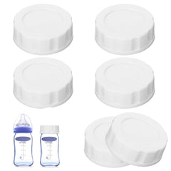 YONHTUTU six-pack travel caps for Lansinoh and MAM bottles keep milk fresh on the go