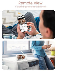 Yonvim handheld monitor with bright 1080P display for quick checks
