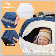 Yoofoss elastic bottom fit ensures universal compatibility with car seats and strollers