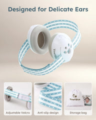 Lab-tested 25dB reduction helps reduce loud sounds during travel.