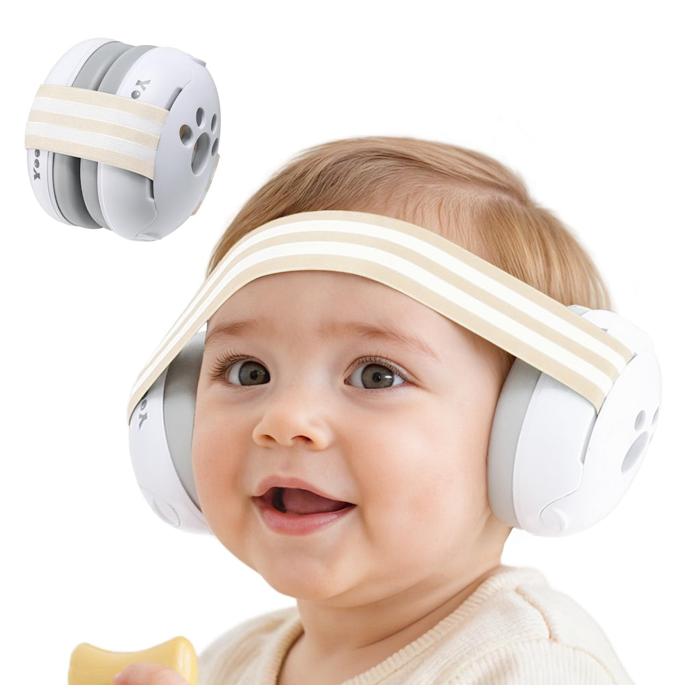 Yoofoss baby earmuffs headband close-up showing gentle, comfortable hearing protection