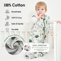 Yoofoss wearable blanket with 2-way zipper for easy nighttime diaper changes.