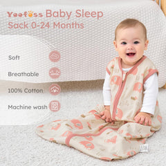 Yoofoss Sleep Sack with 2-way zipper for easy night changes.