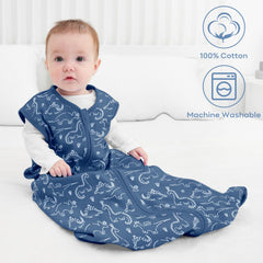 Yoofoss sleep sack back view shows color variations in the 3-pack