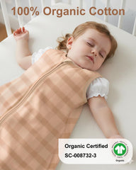 Yoofoss Sleep Sack interior zipper guard protects delicate skin during zips.
