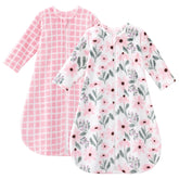 Yoofoss baby sleep sack front view showing snug long-sleeve wear