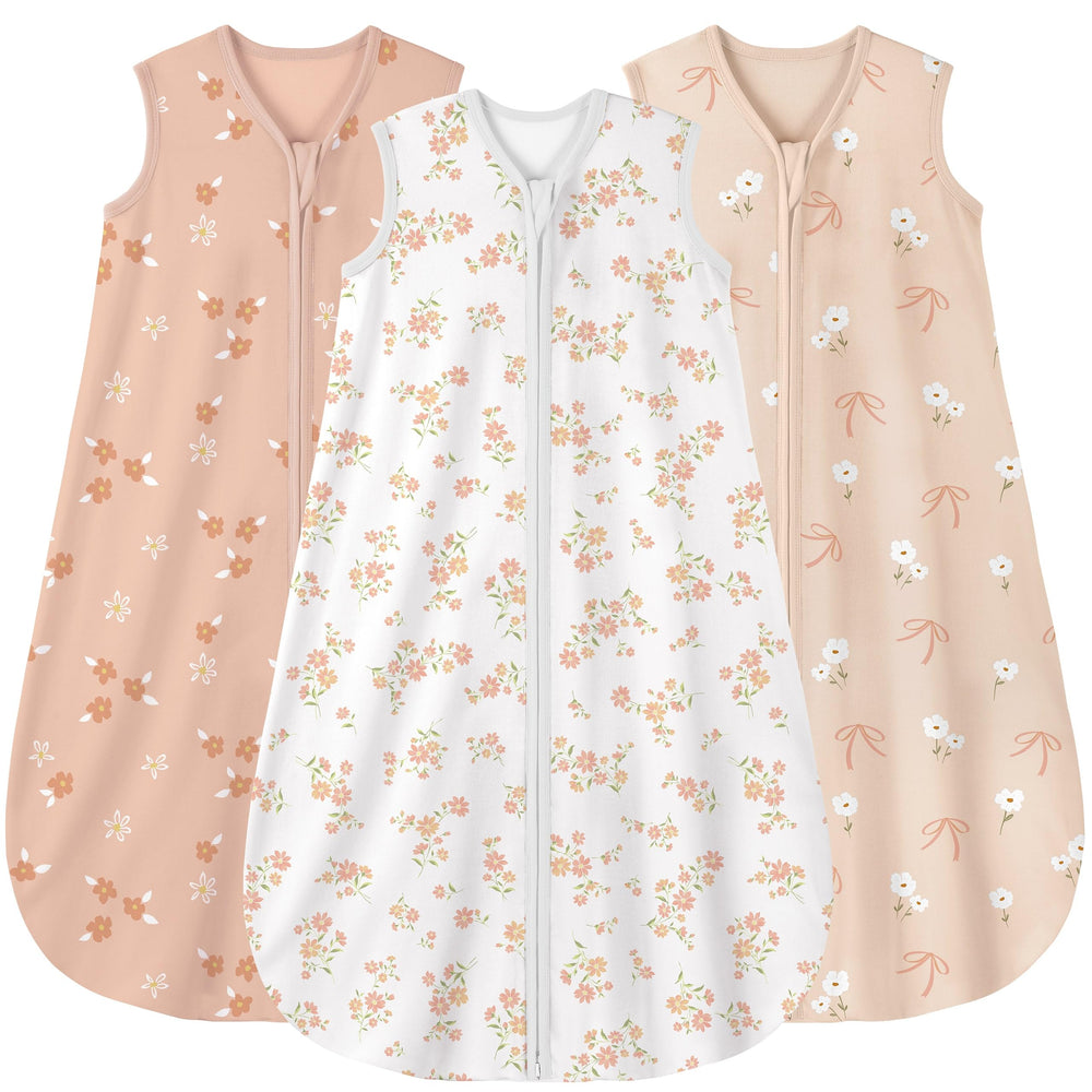 Yoofoss baby sleep sack organic cotton close-up shows soft, breathable fabric.