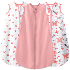 Yoofoss baby sleep sack in organic cotton for soft, breathable comfort.