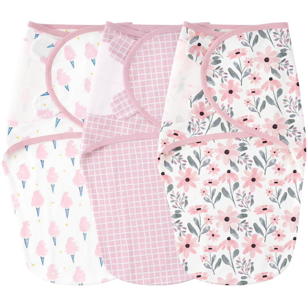 Yoofoss baby swaddle full view shows a safe, breathable wrap.