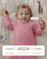 Yoofoss sleep sack features 1-0 tog for year-round baby comfort
