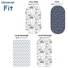Yoofoss 3-pack sheets provide three prints and a solid color to mix and match.