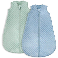 Yoofoss fleece sleep sack with plush heart dots for cozy naps.