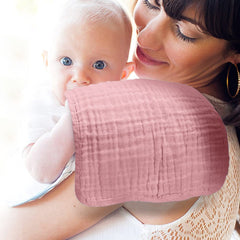 Yoofoss Muslin Burp Cloths feature low shrinkage after washing for consistent sizing.