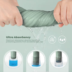 Yoofoss muslin burp cloths in action, absorbing spills during feeds.