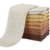 Yoofoss muslin burp cloths pack of 10 for quick spills and comfortable baby care.