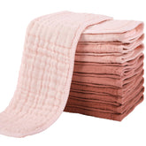 Yoofoss muslin burp cloths pack shot, soft and absorbent for everyday baby care.