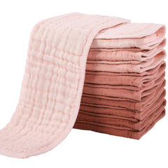 Yoofoss muslin burp cloths pack shot, soft and absorbent for everyday baby care.
