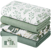 Yoofoss muslin swaddle blanket in breathable fabric ideal for soothing newborns.