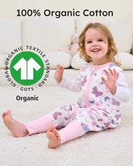 Yoofoss organic cotton fabric close-up highlights breathable texture ideal for gentle skin.