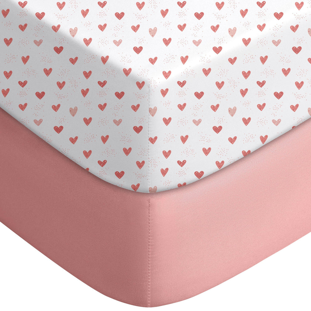 Yoofoss fitted pack and play sheet with perfect fit for 38x26 mattress
