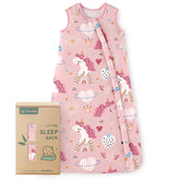 Yoofoss rayon bamboo sleep sack full view showing wearable blanket for 18-24 months